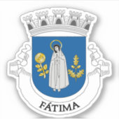 Wapenstaart van Fátima, Portugal Sticker (Voorkant)