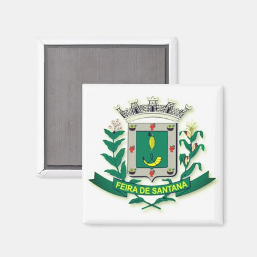 Wapenstaart van Feira de Santana (Bahia, Brazilië) Magneet (Voorkant / Achterkant)