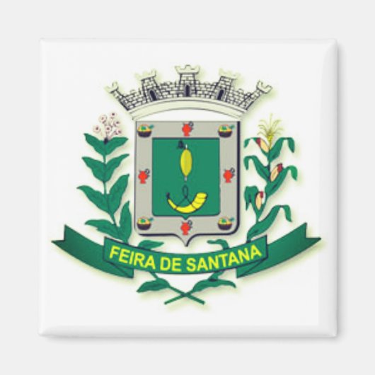 Wapenstaart van Feira de Santana (Bahia, Brazilië) Magneet (Voorkant)