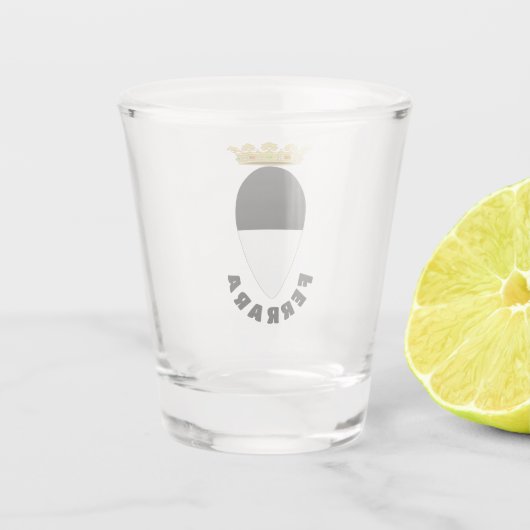 Wapenstaart van Ferrara, ITALIË Shot Glas (Achterkant)