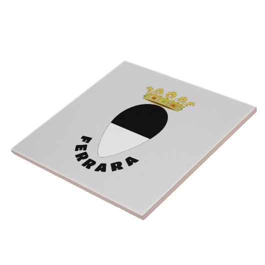 Wapenstaart van Ferrara, ITALIË Tegeltje (Zijkant)