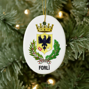 Wapenstaart van Forlì, ITALIË Keramisch Ornament