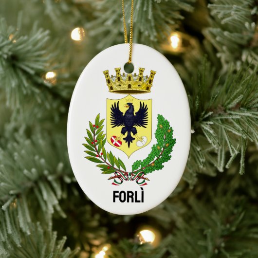 Wapenstaart van Forlì, ITALIË Keramisch Ornament (Boom)