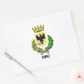 Wapenstaart van Forlì, ITALIË Ronde Sticker (Envelop)