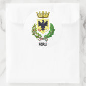 Wapenstaart van Forlì, ITALIË Ronde Sticker (Tas)