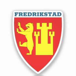 Wapenstaart van Fredrikstad, Noorwegen Sticker