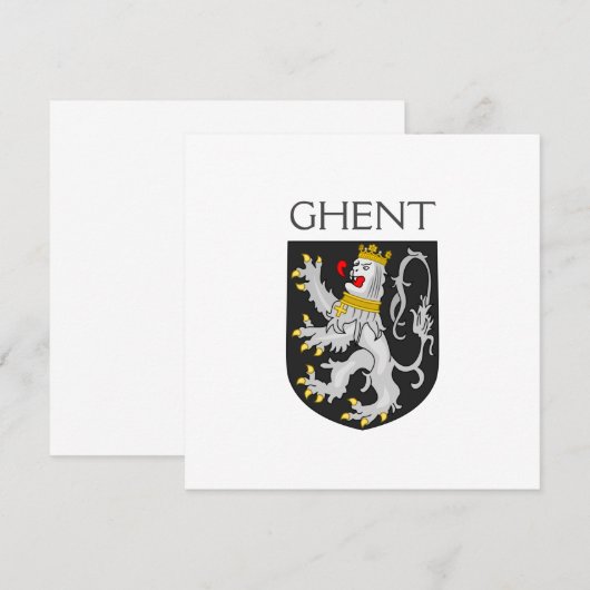 Wapenstaart van Gent, België (Voorkant / Achterkant)