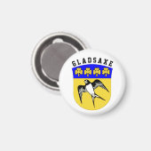 Wapenstaart van Gladsaxe, Denemarken Magneet (Voorkant / Achterkant)
