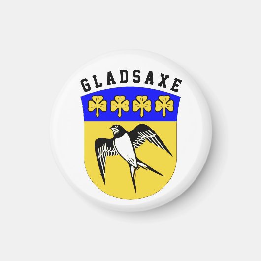 Wapenstaart van Gladsaxe, Denemarken Magneet (Voorkant)
