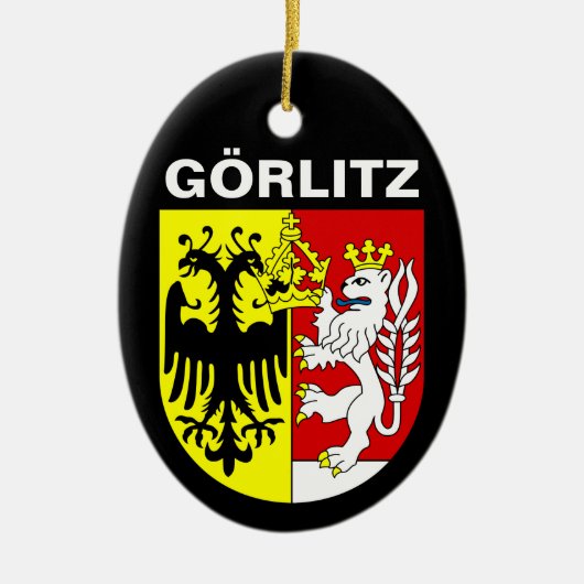 Wapenstaart van Görlitz, Duitsland Keramisch Ornament (Voorkant)