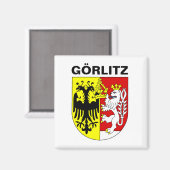 Wapenstaart van Görlitz, Duitsland Magneet (Voorkant / Achterkant)