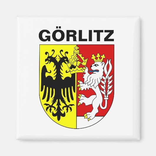 Wapenstaart van Görlitz, Duitsland Magneet (Voorkant)