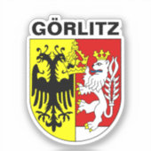 Wapenstaart van Görlitz, Duitsland Sticker (Voorkant)