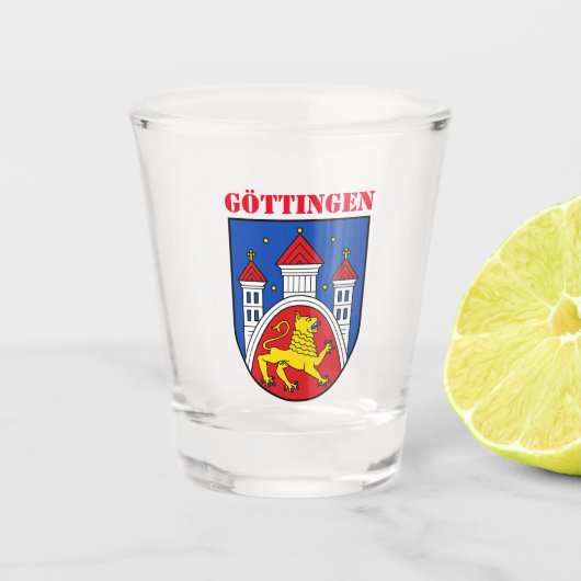 Wapenstaart van Göttingen, Duitsland Shot Glas (Voorkant)