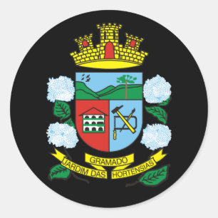 Wapenstaart van Gramado, Rio Grande do Sul (BR) Cl Ronde Sticker