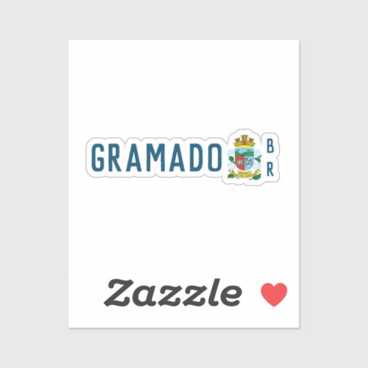 Wapenstaart van Gramado, Rio Grande do Sul (BR) Sticker (Vel)