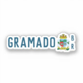 Wapenstaart van Gramado, Rio Grande do Sul (BR) Sticker (Voorkant)