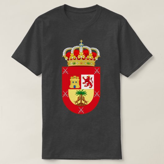 Wapenstaart van Gran Canaria Spanje T-shirt (Design voorkant)