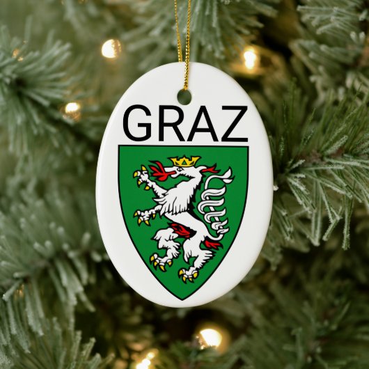 Wapenstaart van Graz - OOSTENRIJK Keramisch Ornament (Boom)