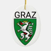 Wapenstaart van Graz - OOSTENRIJK Keramisch Ornament (Voorkant)
