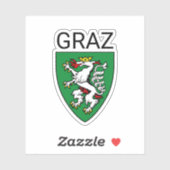 Wapenstaart van Graz - OOSTENRIJK Sticker (Vel)