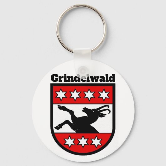 Wapenstaart van Grindelwald, Zwitserland Sleutelhanger (Voorkant)