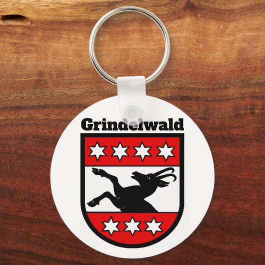 Wapenstaart van Grindelwald, Zwitserland Sleutelhanger (Voorkant)