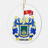 Wapenstaart van Guadalajara, Mexico Ceramic Orname Keramisch Ornament (Links)