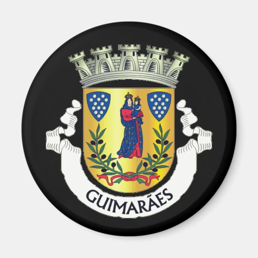 Wapenstaart van Guimarães, Portugal Magnet (Voorkant)