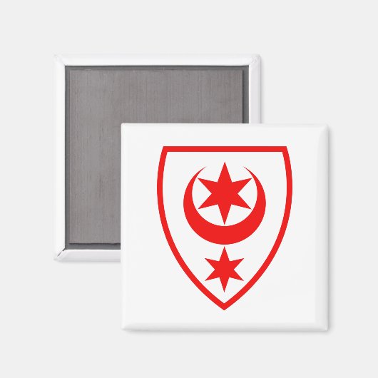 Wapenstaart van Halle (Saale), Duitsland Magneet (Voorkant / Achterkant)