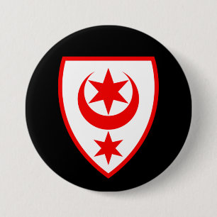 Wapenstaart van Halle (Saale), Duitsland Ronde Button 7,6 Cm