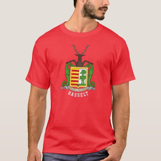 Wapenstaart van Hasselt, België T-shirt (Voorkant)