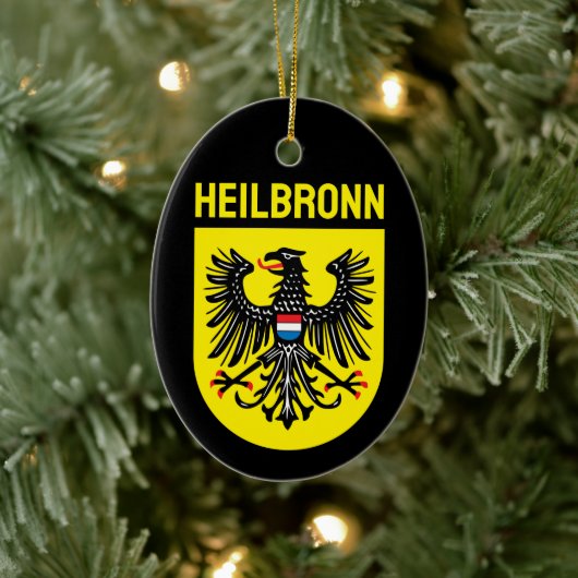 Wapenstaart van Heilbronn, Duitsland Keramisch Ornament (Boom)