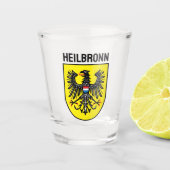 Wapenstaart van Heilbronn, Duitsland Shot Glas (Voorkant)