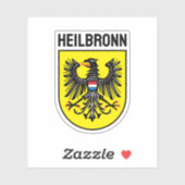 Wapenstaart van Heilbronn, Duitsland Sticker (Vel)