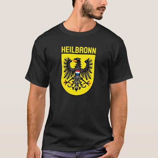 Wapenstaart van Heilbronn, Duitsland T-shirt (Voorkant)