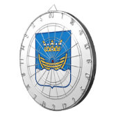 Wapenstaart van Helsinki (Finland) Dartbord (Voorkant Rechts)