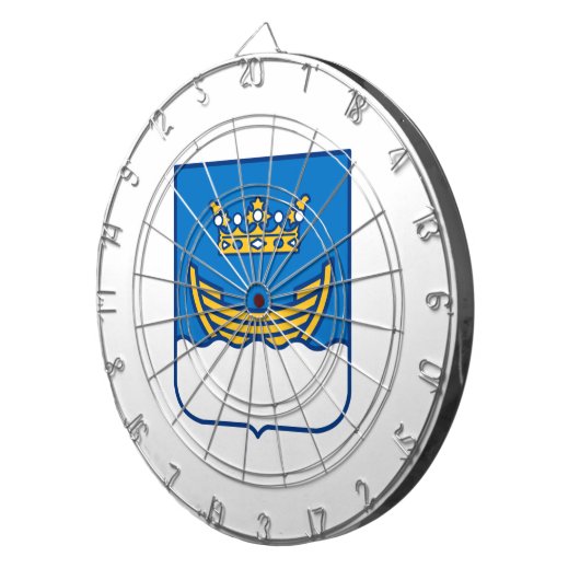 Wapenstaart van Helsinki (Finland) Dartbord (Voorkant Rechts)