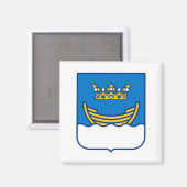 Wapenstaart van Helsinki (Finland) Magneet (Voorkant / Achterkant)