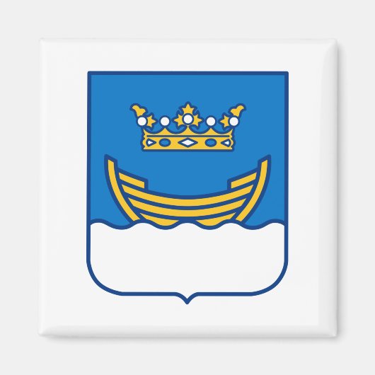 Wapenstaart van Helsinki (Finland) Magneet (Voorkant)