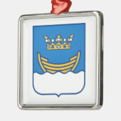 Wapenstaart van Helsinki (Finland) Metalen Ornament (Links)