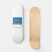 Wapenstaart van Helsinki (Finland) Persoonlijk Skateboard (Voorkant)