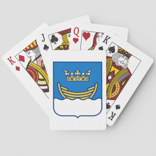 Wapenstaart van Helsinki (Finland) Pokerkaarten (Achterkant)