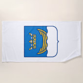 Wapenstaart van Helsinki (Finland) Strandlaken (Voorkant)