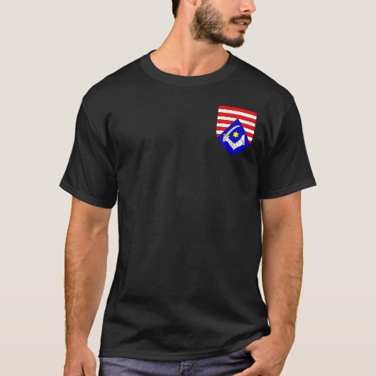 Wapenstaart van het district Karlovac, Kroatië T-shirt (Voorkant)