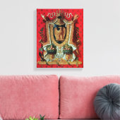 Wapenstaart van het Franse Rijk Canvas Afdruk (Insitu (Woonkamer))