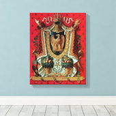 Wapenstaart van het Franse Rijk Canvas Afdruk (Insitu (Houten vloer))