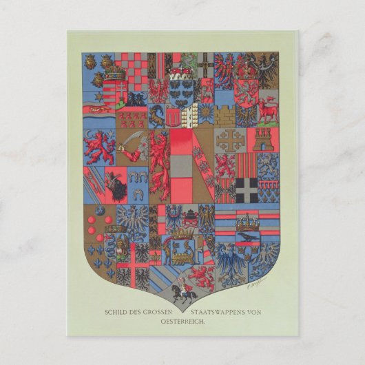 Wapenstaart van het Oostenrijks-Hongaarse rijk Briefkaart (Voorkant)