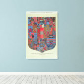 Wapenstaart van het Oostenrijks-Hongaarse rijk Canvas Afdruk (Insitu (Houten vloer))