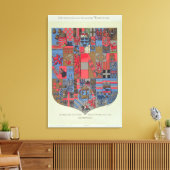 Wapenstaart van het Oostenrijks-Hongaarse rijk Canvas Afdruk (Insitu (Woonkamer))